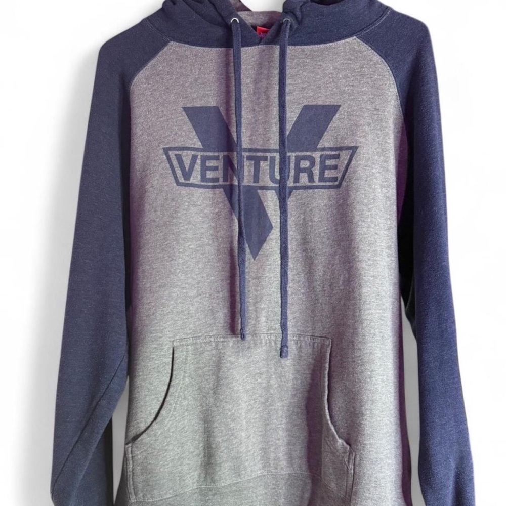 VENTURE Trucks Skateboarding - Men’s Grey and Blue Skate Hoodie